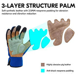 Vgo - 2 pares de guantes de jardinería para hombre, guantes de trabajo de seguridad, a prueba de pinchazos, espinas, pantalla táctil (talla L, azul, SL7475)