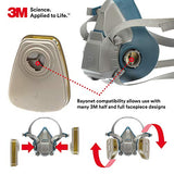 3 m fácil de limpiar, Multi Gas/, cartucho de Vapor para 6000 y 7000 Series respirador de purificación de aire (paquete de 2)