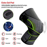 Jasonwell Rodillera Deportiva Elastica Ajustable con Soporte de Gel y Varillas Laterales Rodillera Compresion Rodillera Rodilla Soporte para Correr Basquetbol Voleibol Bicicleta Montaña y Actividades Deportivas(1 pieza,Medium)