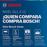 Bosch 0601063BG0 Nivel Láser de Líneas Gll 2-12