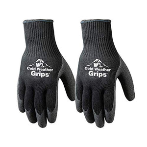 Wells Lamont frío recubiertos de látex guantes de trabajo, 526MN, Negro