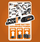 Worx WG184 - Recortadora de Cuerdas inalámbrica de 40 V de 13 Pulgadas y bordeadora con Ruedas (baterías y Cargador incluidos)