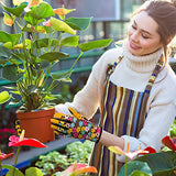 Isilila Guantes de jardinería para mujer, guantes de trabajo transpirables para patio/jardín con pantalla táctil para malezar, excavar, plantar