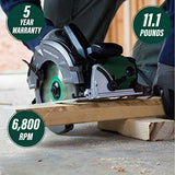 Metabo HPT Kit de sierra circular RIPMAX | Hoja de 7 1/4 pulgadas | 6.800 RPM | Función de soplador de polvo | 5 años de garantía | C7UR