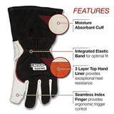 Lincoln Electric DynaMIG HD Professional MIG Welding Gloves | Comfort & Heat Resistance | Large | K3806-L