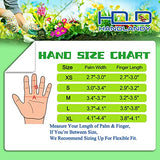 HANDLANDY Guantes largos de poda para hombres y mujeres, guantes de jardinería de piel de cerdo, guantes de jardinería transpirables y duraderos (S, beige)