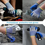 WINUSUAL Guantes resistentes a los cortes de nivel 5 de protección, con revestimiento de látex ecológico, comodidad y destreza, guantes de corte de seguridad para cocina, desprendimiento de ostras, corte de carne, mandolina, pequeño