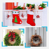 30 ventosas con anillo, llavero transparente, ventosas de Navidad, ventosas para ventana, cocina, pared, gancho de vidrio para decoración de Navidad del hogar (estilo anillo inoxidable, 1.4 pulgadas)