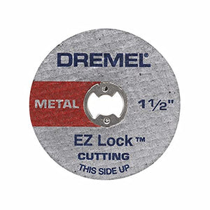 Dremel EZ456B EZ Lock - Ruedas de corte giratorias de 1 1/2 pulgadas, accesorios de corte de herramientas giratorias, perfectos para cortar chapa de metal y tubo de cobre, 12 piezas