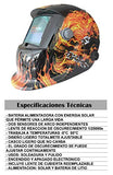 Oakland CE-M9 Careta Para Soldar Electronica Ajuste De Matraca Fuego Calavera, color, pack of/paquete de 1