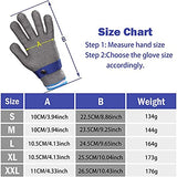 Guantes Anticortes WXYZ Guantes de Grado alimenticio Resistentes a la Calidad, Guantes de Trabajo de Seguridad de protección de Grado 5, adecuados for fábricas, Aventuras al Aire Libre, cocinas