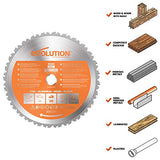 Evolution Power Tools - Hoja de corte multiusos para acero (7-1/4 pulgadas)