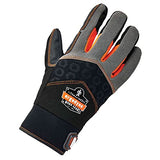 Ergodyne ProFlex 9001 - Guantes de trabajo con protección contra impactos de dedo completo, tamaño mediano, color negro