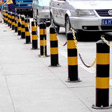 INTHEL Poste de Seguridad Poste de estacionamiento de bolardo, Barrera de estacionamiento de bolardo Fijo Que Protege su Espacio de estacionamiento 114 × 500 mm