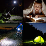 LE CREE Linterna LED, pequeña y superbrillante, linterna táctica, brillo ajustable para camping, correr y más, pilas AAA incluidas, paquete de 2