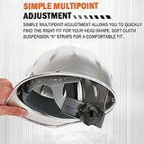 KZXCTG Casco de Aluminio Casco de Trabajo Casco Protector Ajustable Casco de construcción Aluminio Duro La Parte Superior es más Segura y eficaz para Evitar pinchazos