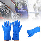 Guantes Criogénicos Guantes Criogénicos Calientes -200 ℃ a -360 ℃ Resistente a Bajas Temperaturas Prueba de Frío Nitrógeno Líquido Protección con Puño Largo Uso de las Manos