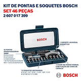 Set de Dados, Puntas y Desatornillador, 46pz. BOSCH