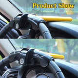 EFORCAR 1 PCS Universal Anti-Theft Car Auto Security Rotary Steering Wheel Lock