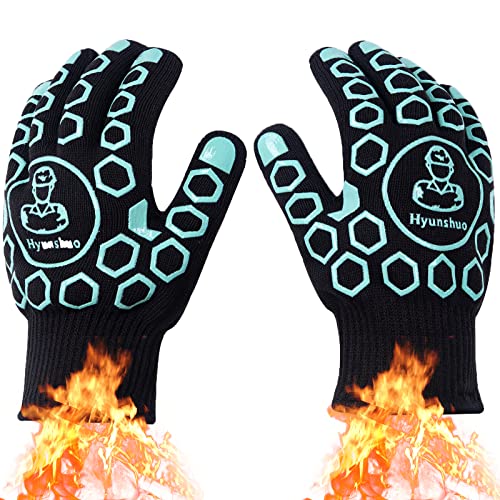 Guantes de horno resistentes al calor – Color aguamarina, mini guantes de  horno, guantes de silicona resistentes al calor, guantes de cocina para