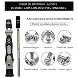 Juego de destornilladores 117 en 1-AXIDUN Destornilladores de precisión extraíble profesional magnética kit de Herramientas de reparación para teléfono/NS SWITCH / PS4 / Consola de juegos/Electrónica etc