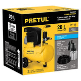 Pretul COMP-KIT20P, Kit compresor 20 L, 2-1/2 HP, manguera PVC y pistola