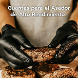 CHEF DEMO - Guantes de Nitrilo Parrilleros - 15 Pares de Guantes para el Asador de Alto Rendimiento - Ideal para Cocinar y Usar en la Parrilla - Pack de 5 Paquetes de 3 Pares de Guantes c/u