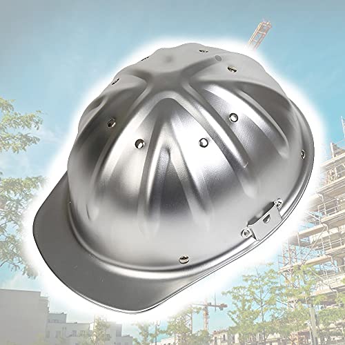 KZXCTG Casco de Seguridad Casco de Seguridad Ajustable de Aluminio Casco de Trabajo Casco para Exteriores La Parte Superior es más Segura y eficaz para Evitar pinchazos