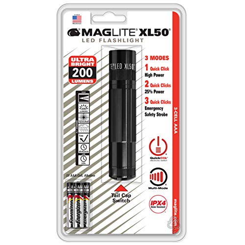 MagLite XL50 - Linterna LED (3 celdas, AAA), color azul