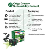 Bosch Quigo Green 2ª generación con abrazadera MM 2 (líneas láser horizontales + verticales, tecnología láser verde, rango de trabajo de hasta 12 m, precisión +/- 0,6 mm/m, en caja)