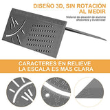 GMK Regla multifunción para carpintería, Plásticoherramientas Carpinteria ABS, Herramienta de medición de ángulo 3D, 45 Grados, 90 Grados (Gris)