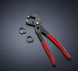 Knipex Tools 85 51 250 C, alicates de abrazadera de manguera de 10 pulgadas para abrazaderas de clic