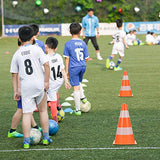 PRETYZOOM 6 piezas de marcador de conos de señalización de barril, marcador de fútbol, herramienta de entrenamiento de fútbol