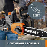 Worx - Herramienta para Motosierra sin Cable, Batería + Cargador Incluido