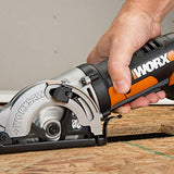 WORX WX523L.2 Sierra circular inalámbrica de 20 V 1.5 Ah con 3 hojas de sierra, batería y cargador incluidos