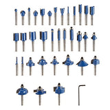 Stalwart 75-ST6041 Router Bit Set, 35 Piece Kit