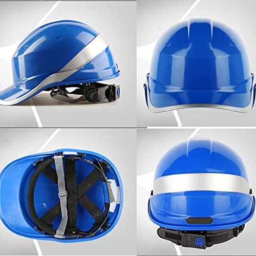  Gorra de béisbol, casco de seguridad, cómodo, ligero,  protección para la cabeza, ajustable, con cuatro rejillas de ventilación,  color azul oscuro : Herramientas y Mejoras del Hogar
