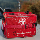 Surviveware Large First Aid Kit & Added Mini Kit for Trucks, Car, Camping and Outdoor Preparedness