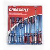 Crescent Juego de 12 destornilladores de acetato Phillips/ranurados, CPS12PCSET