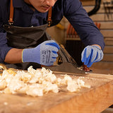 Guantes de corte doble resistentes a los cortes de nivel 5, de grado alimentario, con revestimiento de látex, guantes de corte semiimpermeables con agarre firme, guantes de seguridad a prueba de cortes para rebanar mandolinas, exprimir ostras, cortar carn