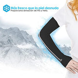 HomeChi Manga Protectora para Brazo, Mangas de protección UV, Mangas para Brazos UV,Alta elasticidad Fresco y Transpirable Mangas de Brazo de Verano para de Golf Ciclismo Corriendo Pesca Conducción Baloncesto Béisbol (Negro+Negro+Negro)