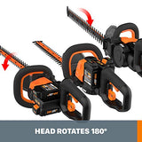 WORX WG284.9 Cortasetos inalámbrico de 40 V Power Share de 24 pulgadas (solo herramienta)