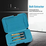 Extractor de Tornillos Rotos de Acero de Alta Velocidad Removedor de Pernos 3Pcs Herramienta de Extracción de Extractor de Pernos Con Varios Tamaños