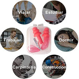 12 Pares Tapones para Oídos de Silicona, Tapones Oídos Nadar con Cuerda, Reutilizables Tapones para los Oidos para dormir Reducir Ruidos, Suaves Impermeables, 3 Colores Variados con Caja, para Ruidos Protección Auditiva