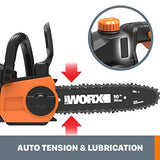 Worx - Herramienta para Motosierra sin Cable, Batería + Cargador Incluido