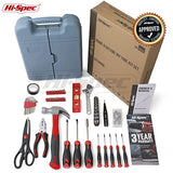 Hi-Spec Juego de Herramientas Básicas de 54 Piezas. Caja de Herramientas Manuales para el Hogar y la Oficina. Kit/Set Ideal para Reparacion, Bricolaje, y Mantenimiento. Incluye Maletin de Transporte