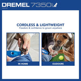 Dremel 7350-PET 4V Pet & Dog Nail Grinder, Easy-To-Use & Safe Nail Trimmer, Professional Pet Grooming Kit - Works on Large, Medium, Small Dogs & Cats