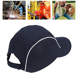 Gorra de Béisbol Resistente a los Impactos, Ligero, Transpirable, Casco, Protección para la Cabeza, Transpirable, Anticolisión, Absorción de Impactos, Casco Ajustable con Franja Reflectante