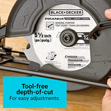 Black and Decker BDCCS20B Sierra Circular de 5.5" (13.97 cm) para Uso con Batería de Ion Litio de 20 Voltios