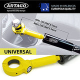 Artago 862A/B - Barra antirrobo para palanca de freno de coche, rosca de ajuste de cambio más adaptable